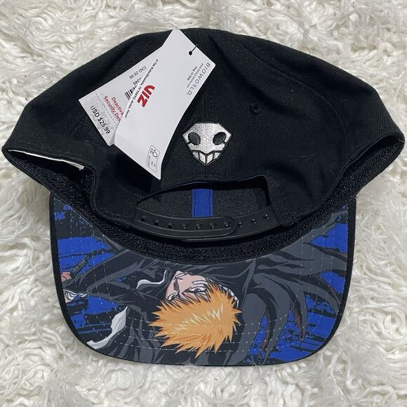 Bleach Ichigo Kurosaki Mens Hat Anime Elite Snap Back Adjustable New Bioworld - Picture 2 of 6